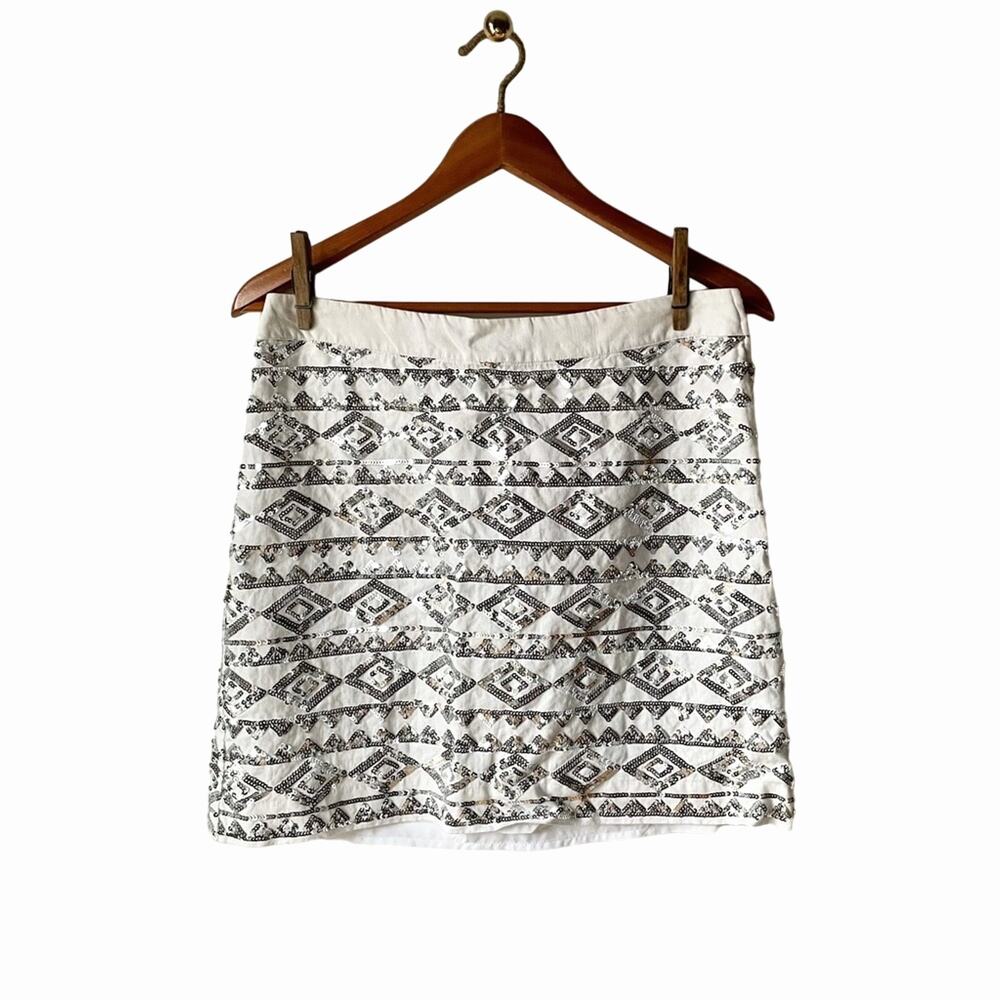 Banana Republic Sequin Mini Skirt Size 6 Petite (NWT)